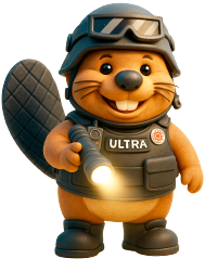 Castor inspeccionando